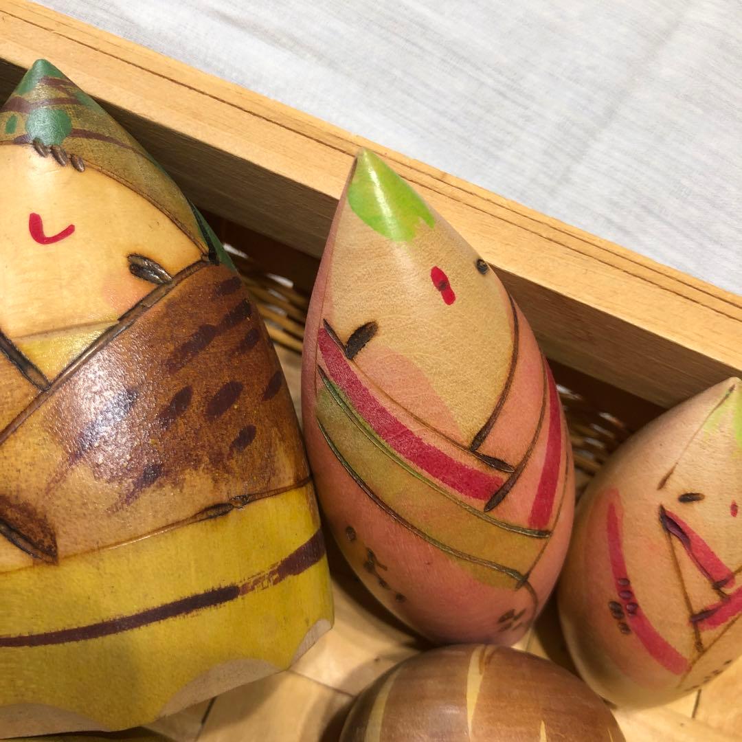 ひろえこけし 創作こけし 野菜 果物 14個