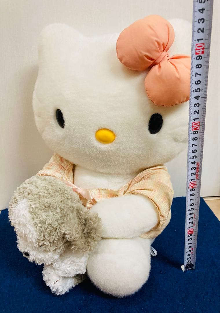 ハローキティ　シーズー　ぬいぐるみ　ワンコ　犬　レトロ　約40cm 抱っこ