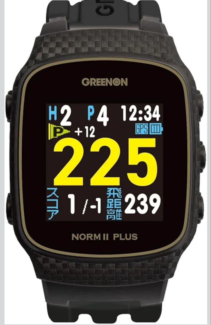 グリーンオン NORM II PLUS ゴルフウォッチ GPSナビ(使用１回)