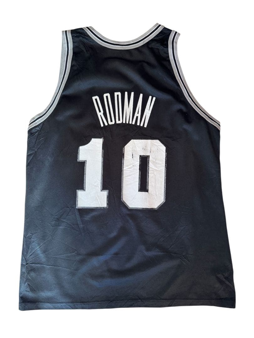 NBA スパーズ ロッドマン Champion製 USA製 サイズ48 黒