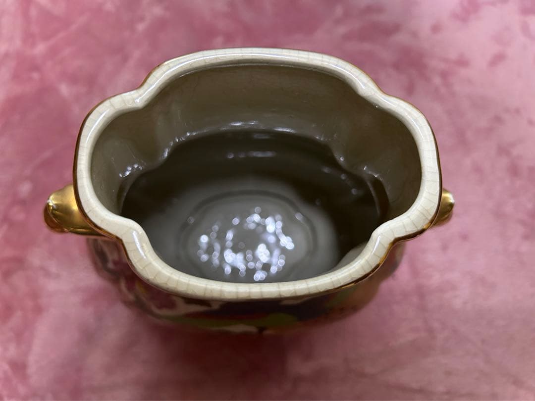 薩摩焼　丸十字紋入(骨董品)