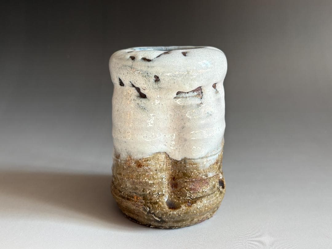 渋谷泥詩　萩焼　掛花入