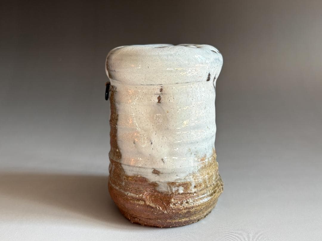 渋谷泥詩　萩焼　掛花入