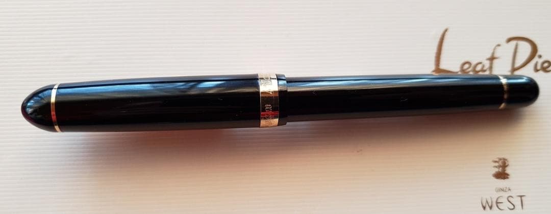 プラチナ万年筆 ＃3776　14K 万年筆 ブラック　中古品