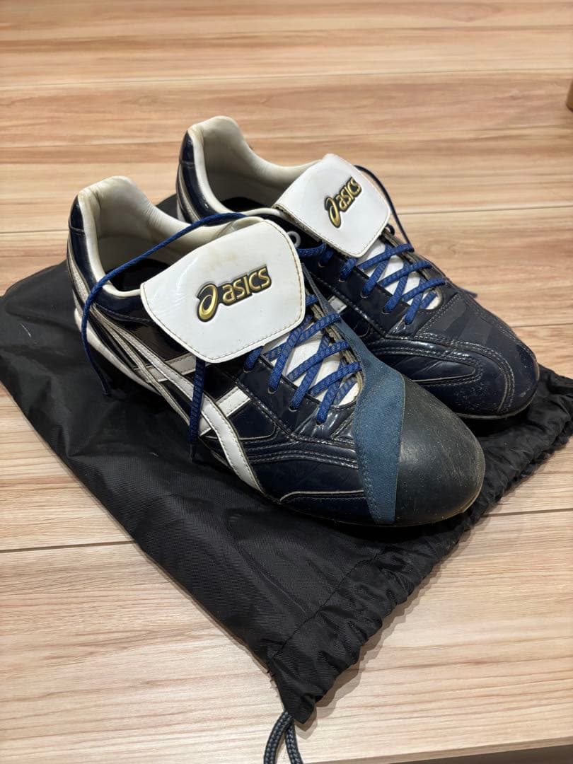 ASICS オーダースパイク投手用 ネイビー/ブラック