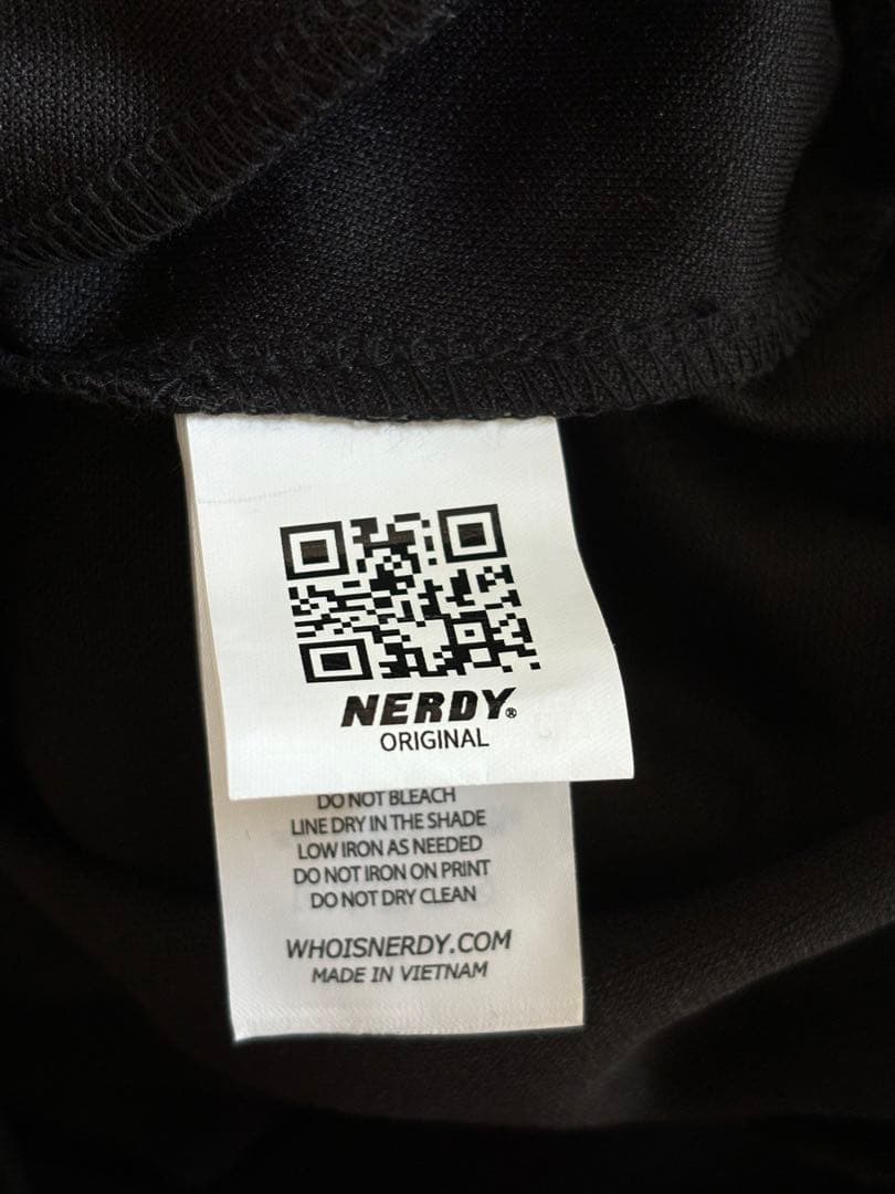 【ハングルロゴ】NERDY ハングルトラックジャケット ブラック M 韓国限定