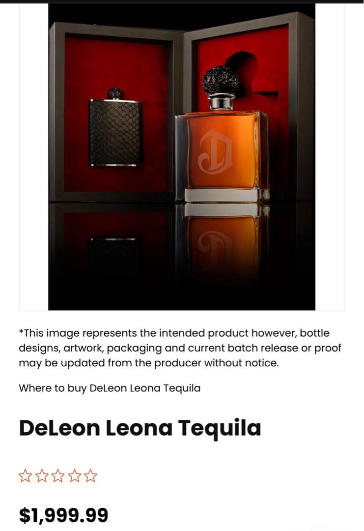 デレオンテキーラ　レオナ　ヒップフラスコ付き