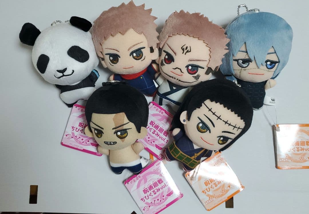 タグ付き 呪術 呪術廻戦 ちびぐるみ vol.1 vol.3 5体セット 夏油