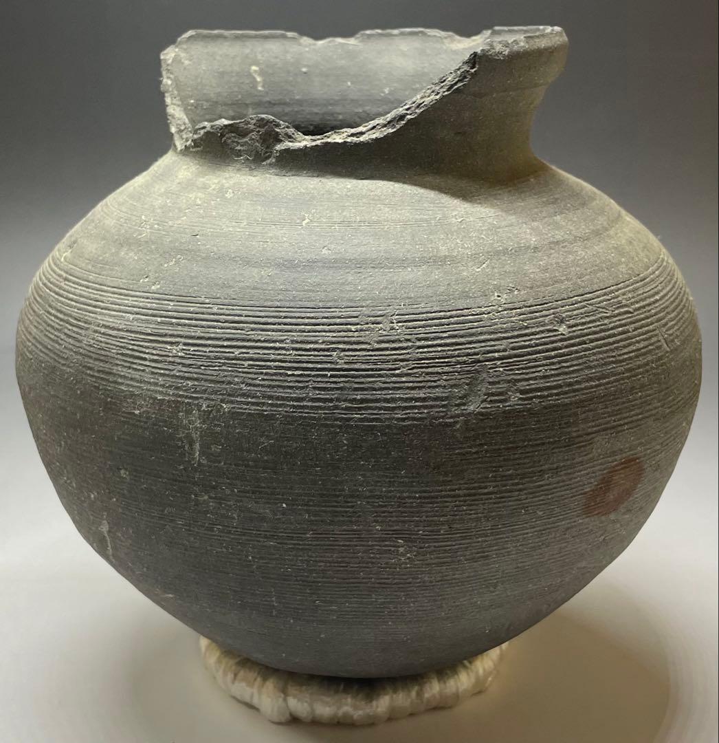 須恵器　新羅　土器　丸瓶　丸壺　箱付　d7703