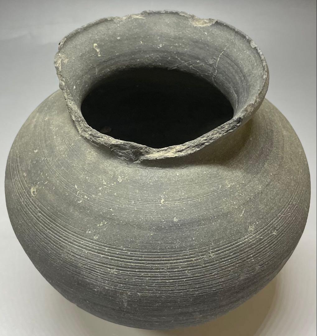 須恵器　新羅　土器　丸瓶　丸壺　箱付　d7703