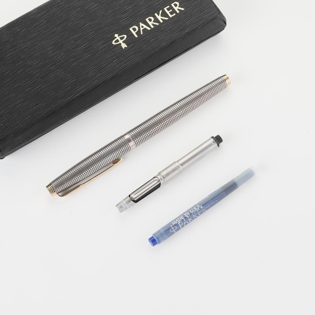 【純正箱付属】PARKER75シズレ 万年筆 スターリングシルバー