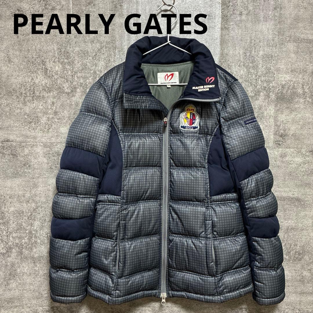 【美品】パーリーゲイツ　マスターバニーエディション　ダウンジャケット　千鳥格子
