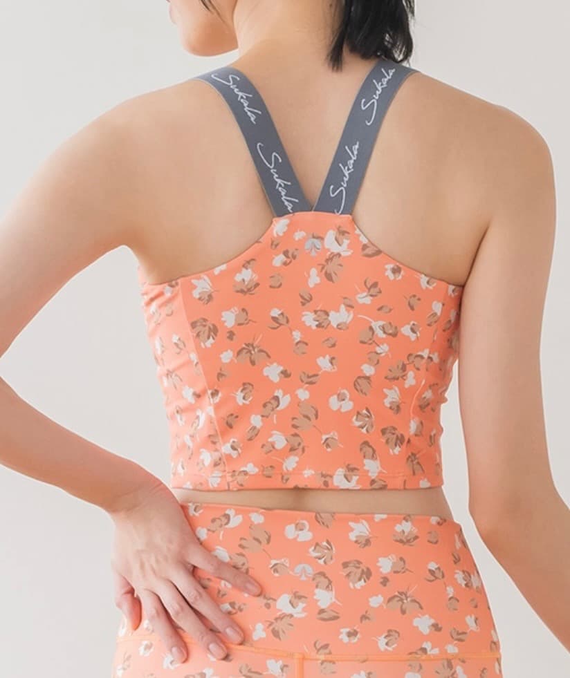 【美品】SUKALA　ビタミンカラー花柄セットアップ　Mサイズ