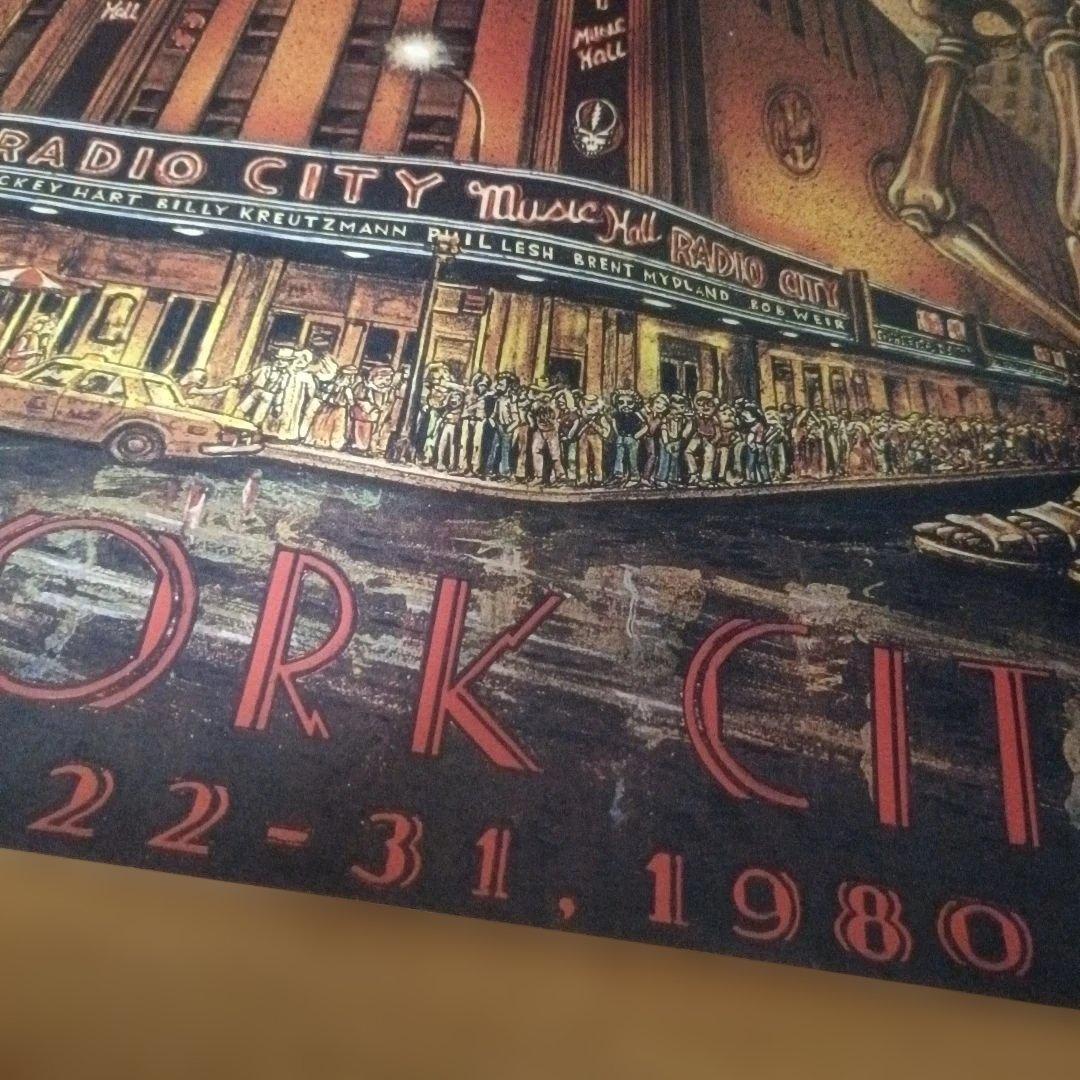 GRATEFUL DEAD 1980 ポスター ラジオシティ・ミュージックホール