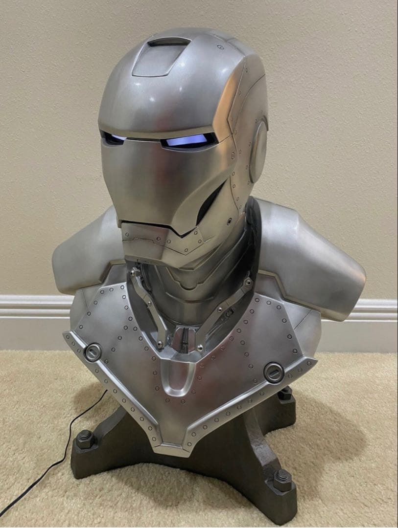 アイアンマン マーク2 1/1スケール ライフサイズバスト　マットシルバー送料込