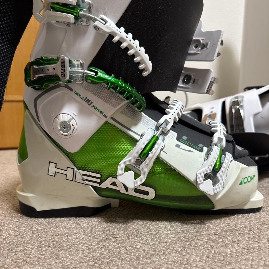 HEAD スキーブーツ ホワイト/グリーン
