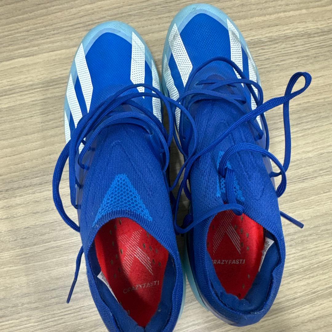 クレイジーファーストサッカーシューズ スパイク 青 27.0