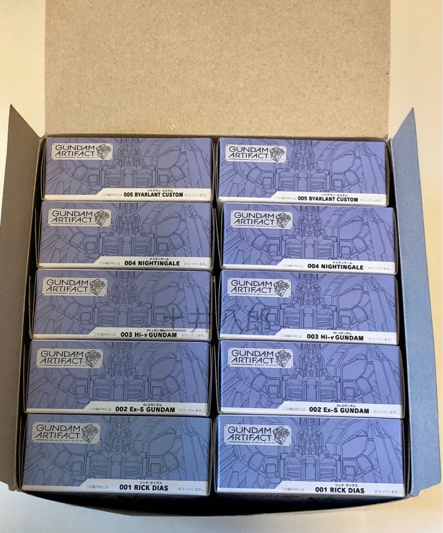 ガンダム アーティファクト　1弾　10種　コンプ　ペール×5種　レア×5種　初版