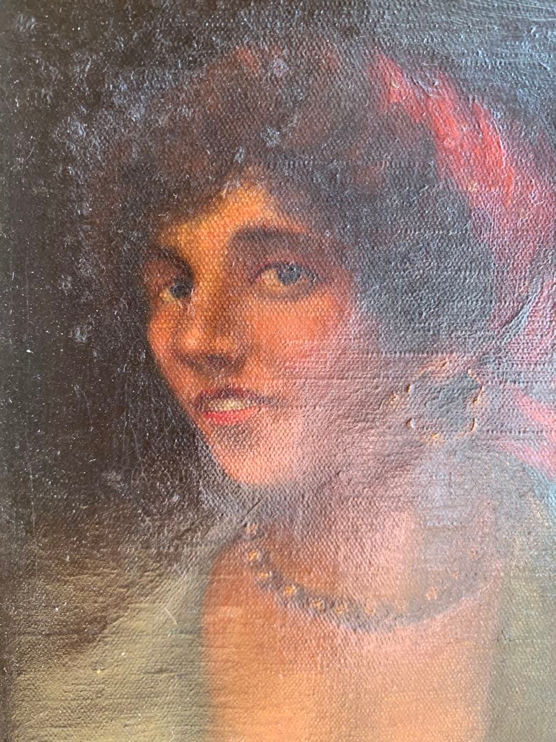 19世紀人物油絵