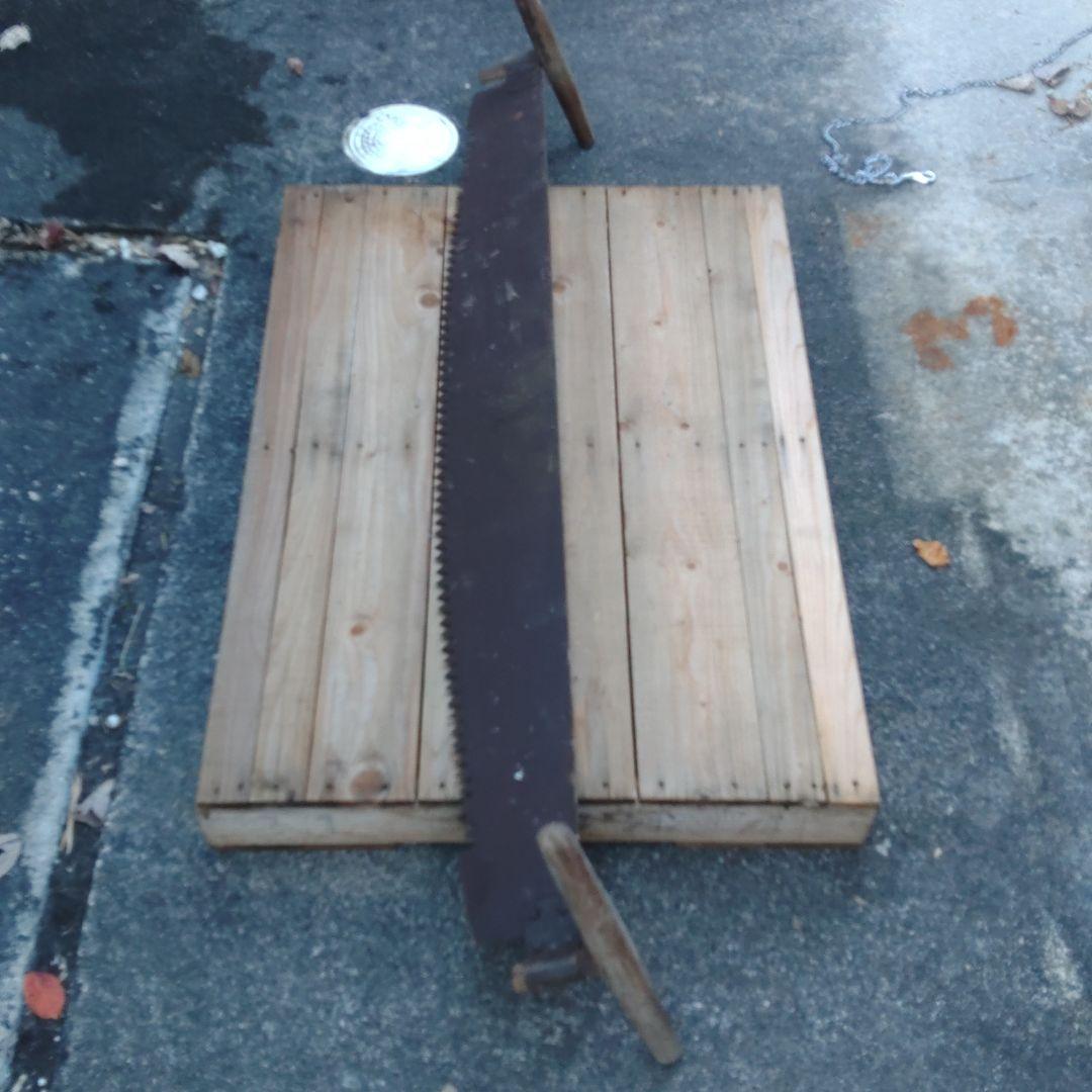 古鋸　両引き鋸　杣道具　鍛冶製品　古民具