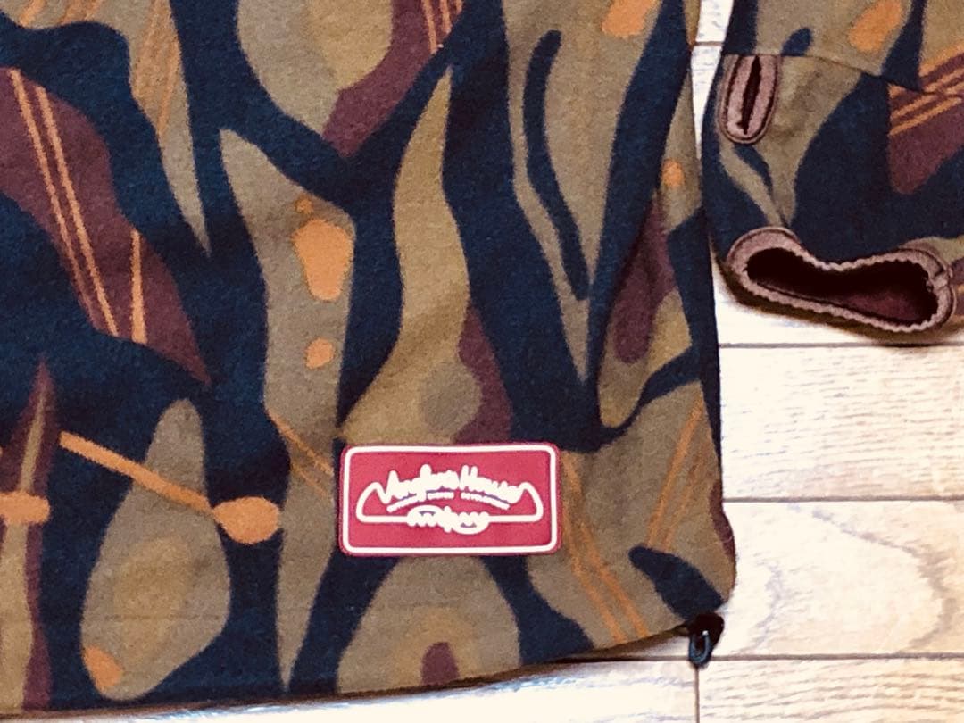 希少美品★アングラーズハウス★ゴアウィンドストッパーフリース上下★カモブラウン