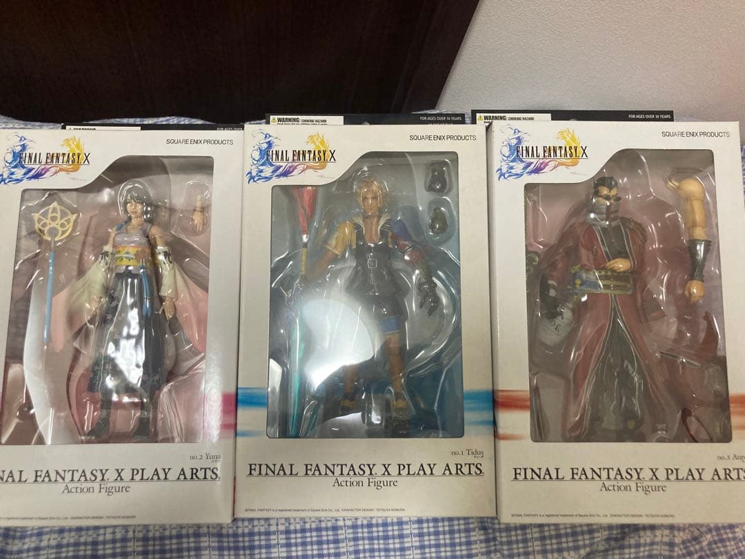 FINAL FANTASY X PLAY ARTSティーダ　ユウナ　アーロン3体