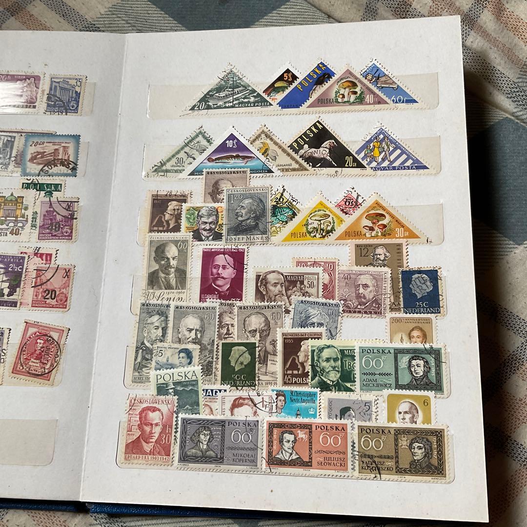 使用済み　外国切手帳　ベトナム、カナダ、ソビエト、中国他、【昭和レトロ】