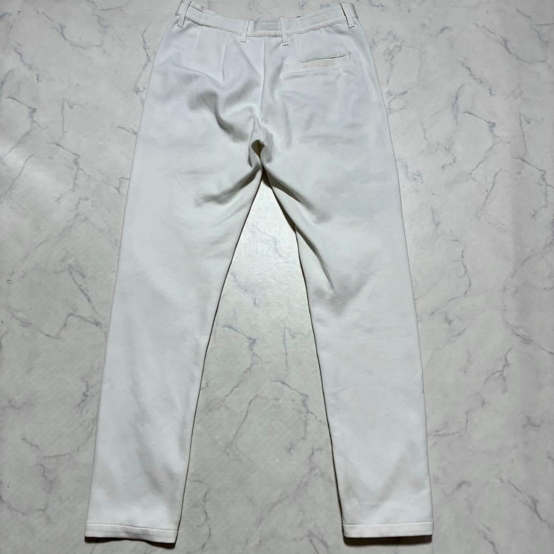 MARK＆LONA ゴルフパンツ スウェット ロゴ スカル カモフラ 白 L