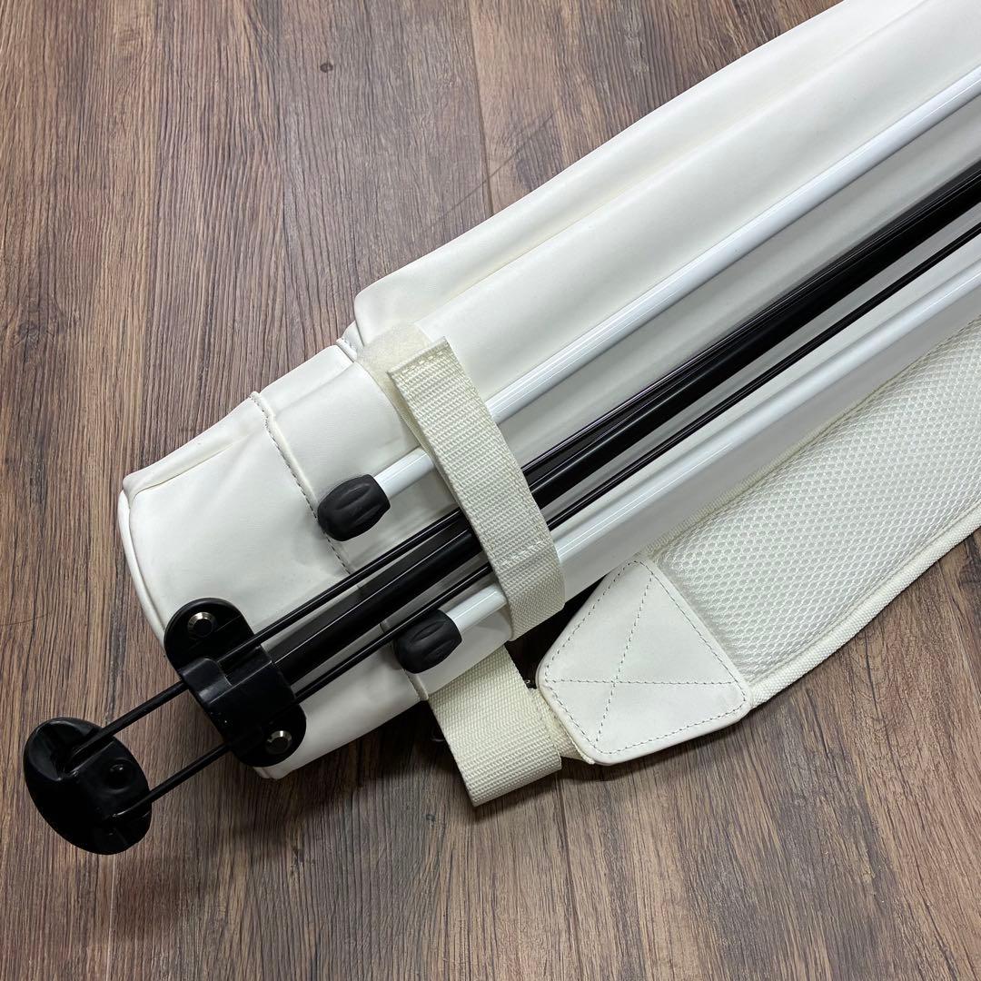 美品 PEARLY GATES パーリーゲイツ スタンド式 キャディバッグ 白