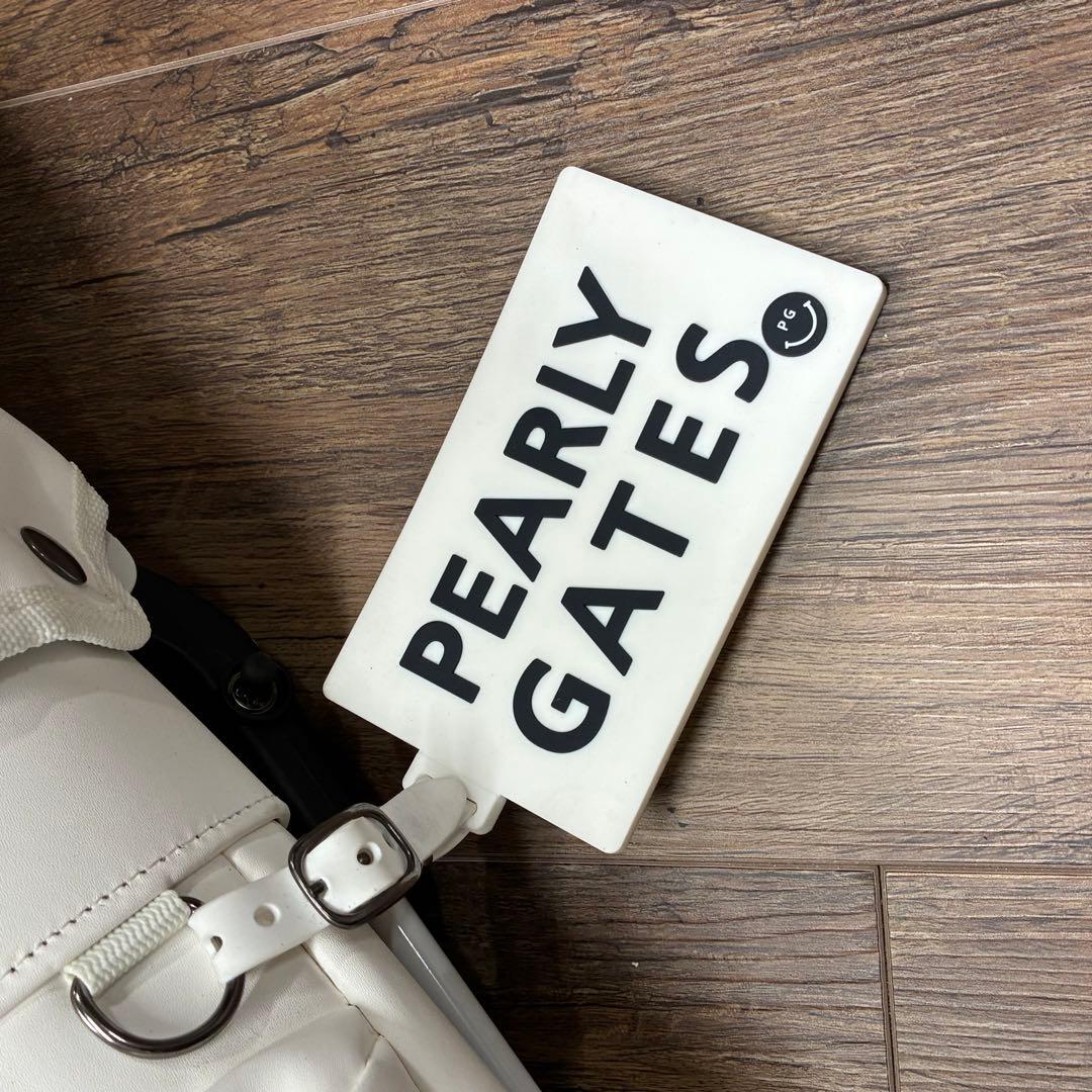 美品 PEARLY GATES パーリーゲイツ スタンド式 キャディバッグ 白
