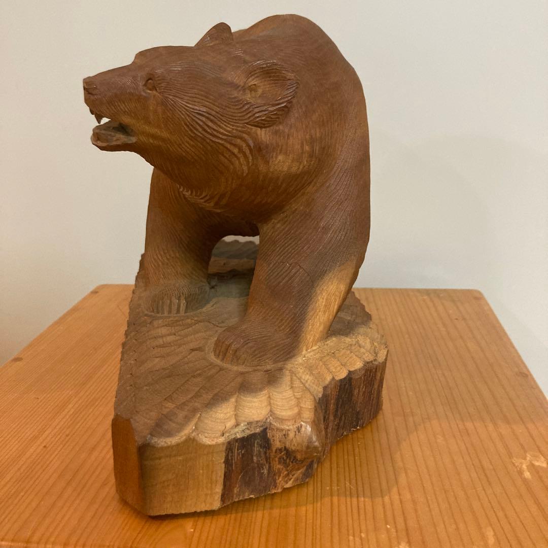 加藤貞夫　木彫り熊　八雲　美品　貴重　木彫