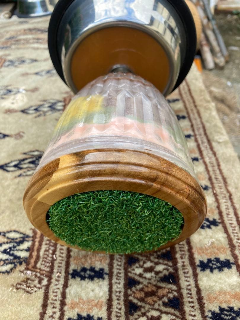 極3 小型猛禽パーチ、ファルコンブロック（透明ガラス）