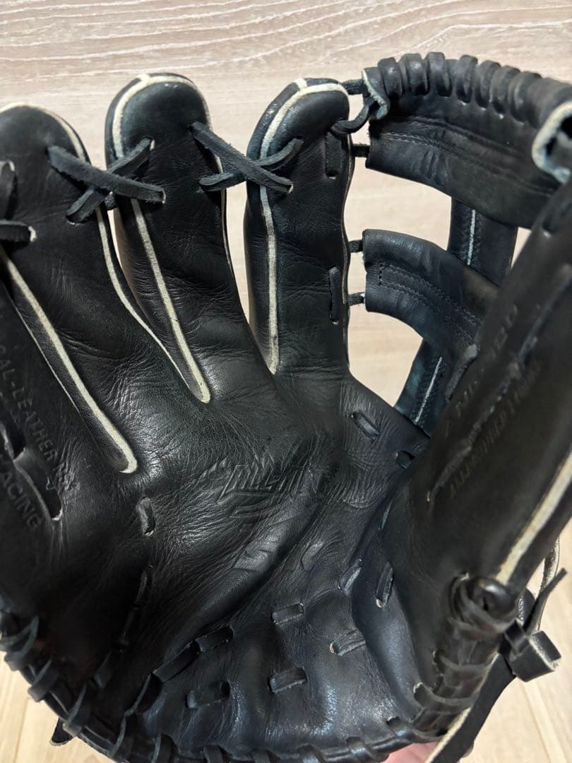 美品 軟式 SSK 内野 レザー グローブ 左利き用