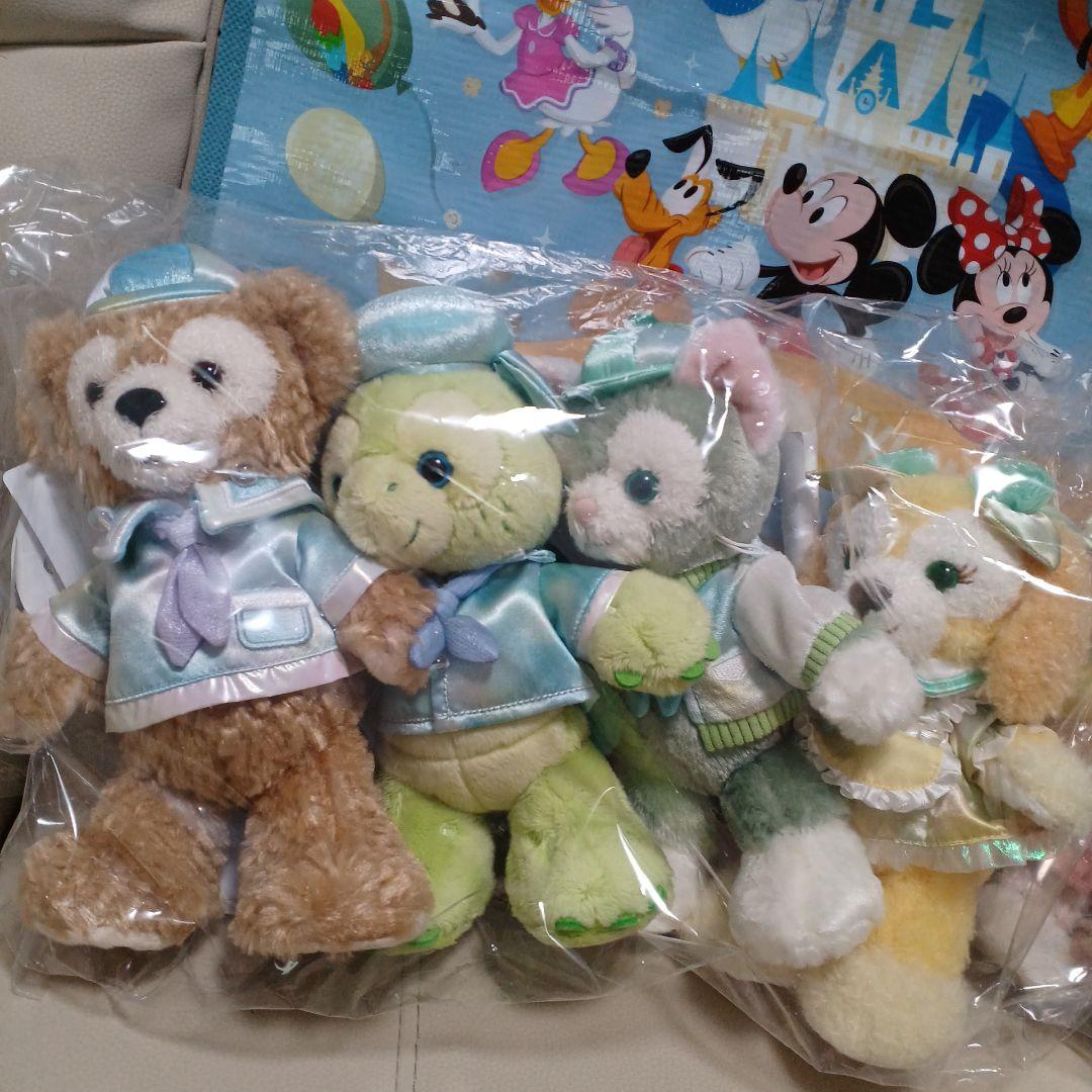 カラフルハピネス　ダッフィー＆フレンズ 　バケパ限定ポージープラッシー7体セット