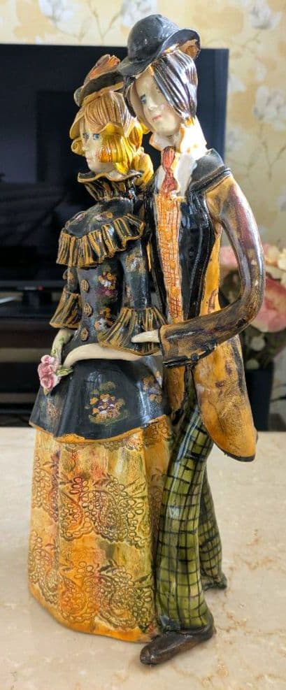 フランス　パリ　ルシアン　ヌーケルマン　カップル　陶器　人形　アンティークドール