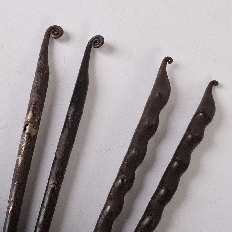 茶道具　鐵火箸　釜師　木越三右衛門造　二膳　共箱　V　R8312