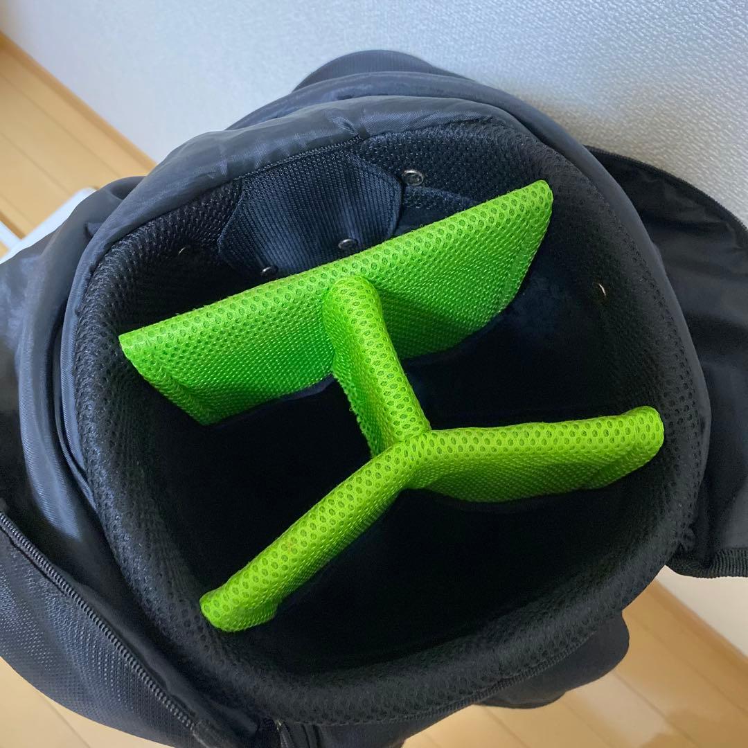 ぱ*だ様 TaylorMade キャディバッグ ブラック/グリーンストライプ R