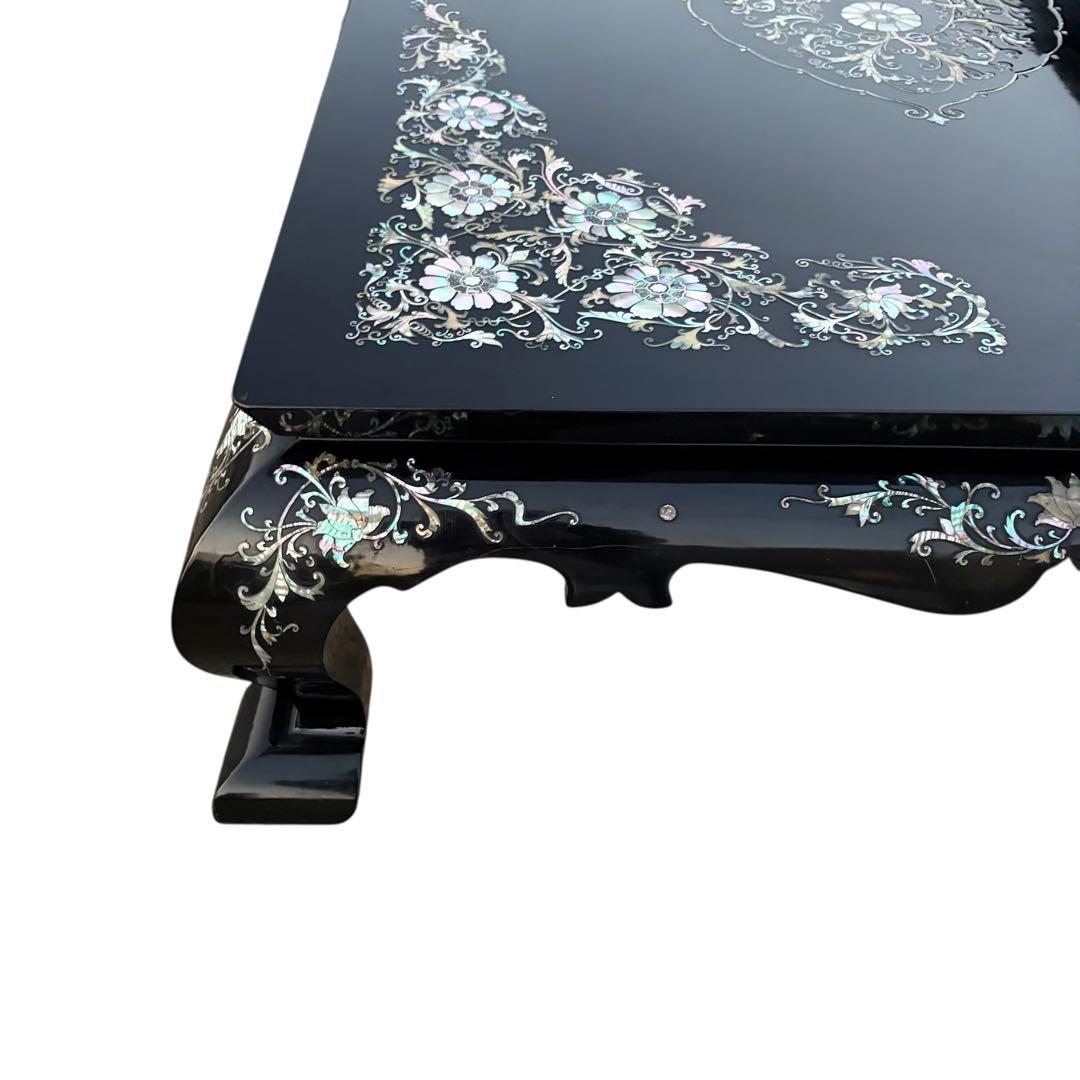 美品 最高級 螺鈿細工 座卓 座敷机 ローテーブル リビングテーブル 中国 韓国