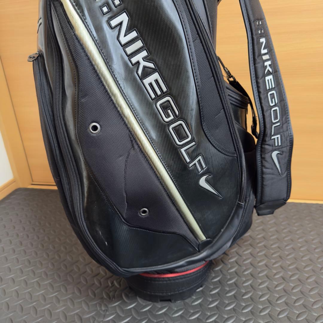 NIKE ナイキゴルフ キャディバッグ ブラック メンズ 6分割 ゴルフバッグ