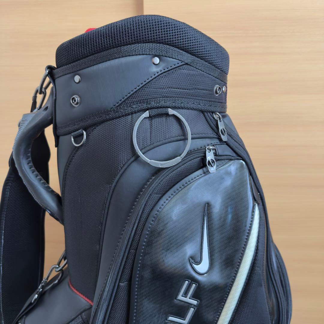 NIKE ナイキゴルフ キャディバッグ ブラック メンズ 6分割 ゴルフバッグ