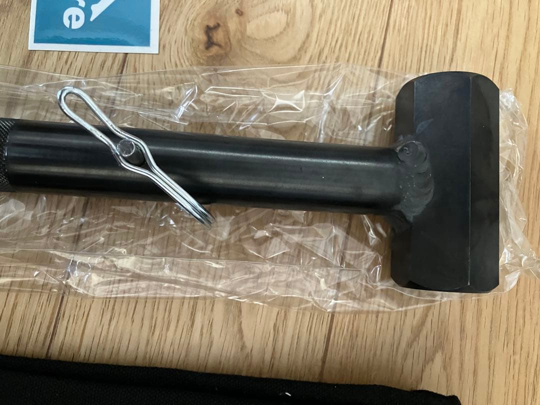 【未使用】Makuake 抜く時に力の要らないペグハンマー　テント設営