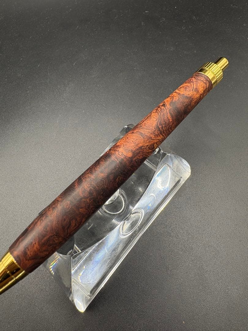 アポロ　533超極上　ホンジュラスローズウッド　瘤杢　木軸シャーペン