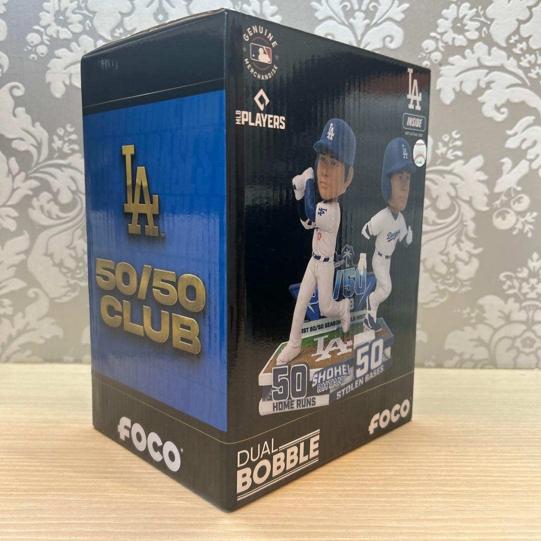 新品未開封 数量限定50-50記念ボブルヘッド ドジャース 大谷翔平