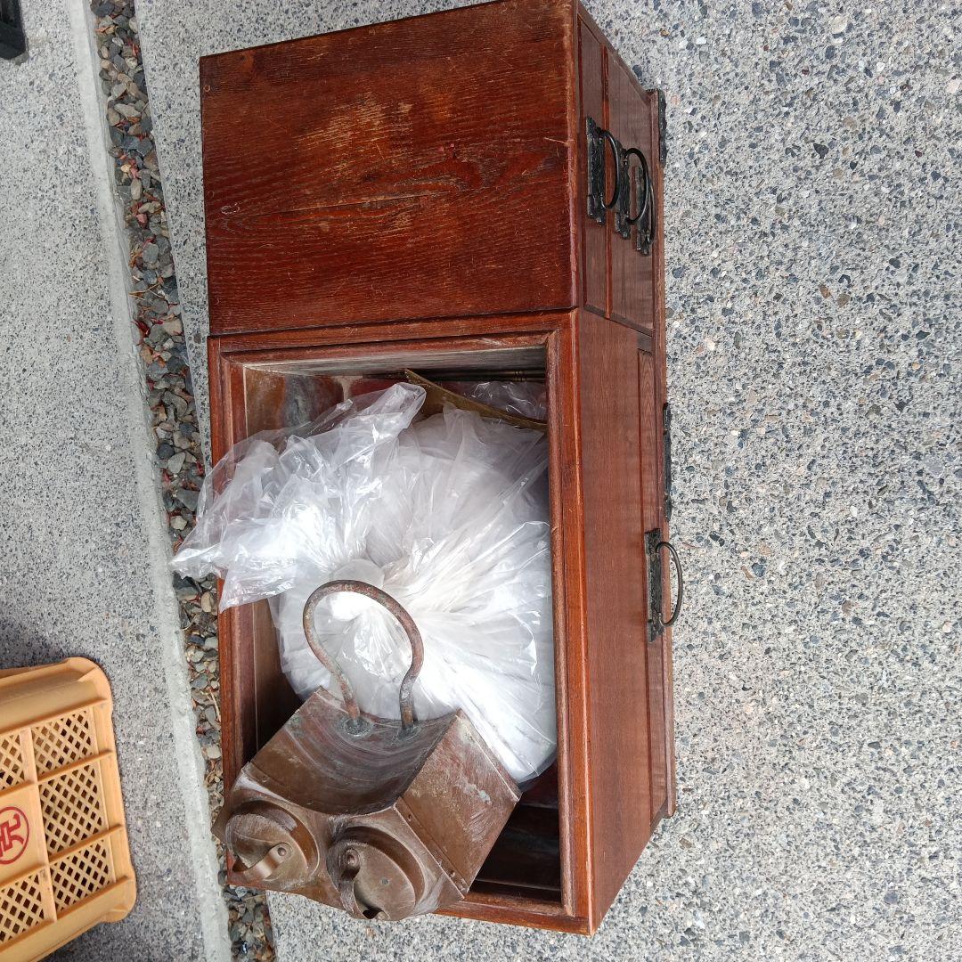 火鉢 江戸長火鉢 木製 囲炉裏 レトロ 古民家 灰付き