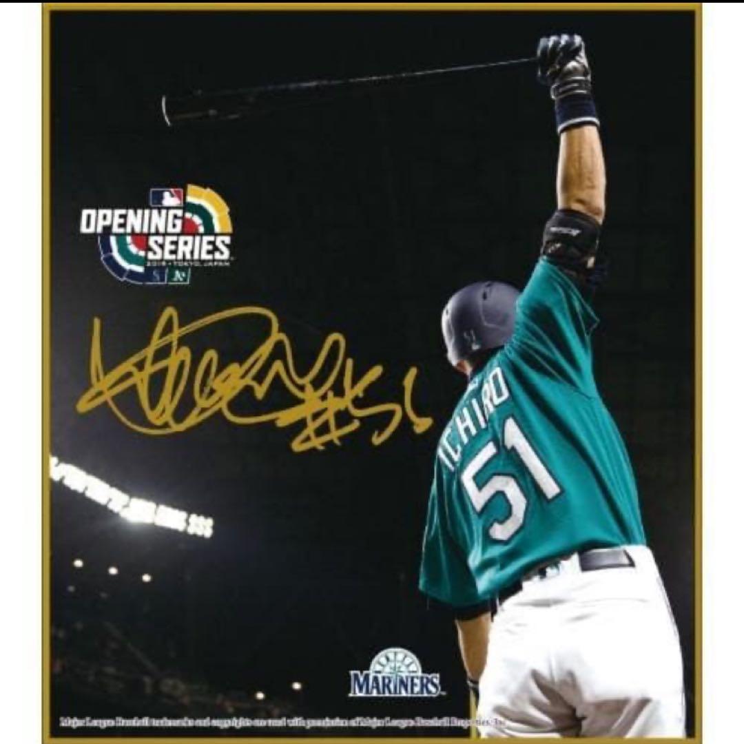 新品未開封 2019 MLB開幕戦記念 イチロー限定商品 フォトサイン色紙 4枚