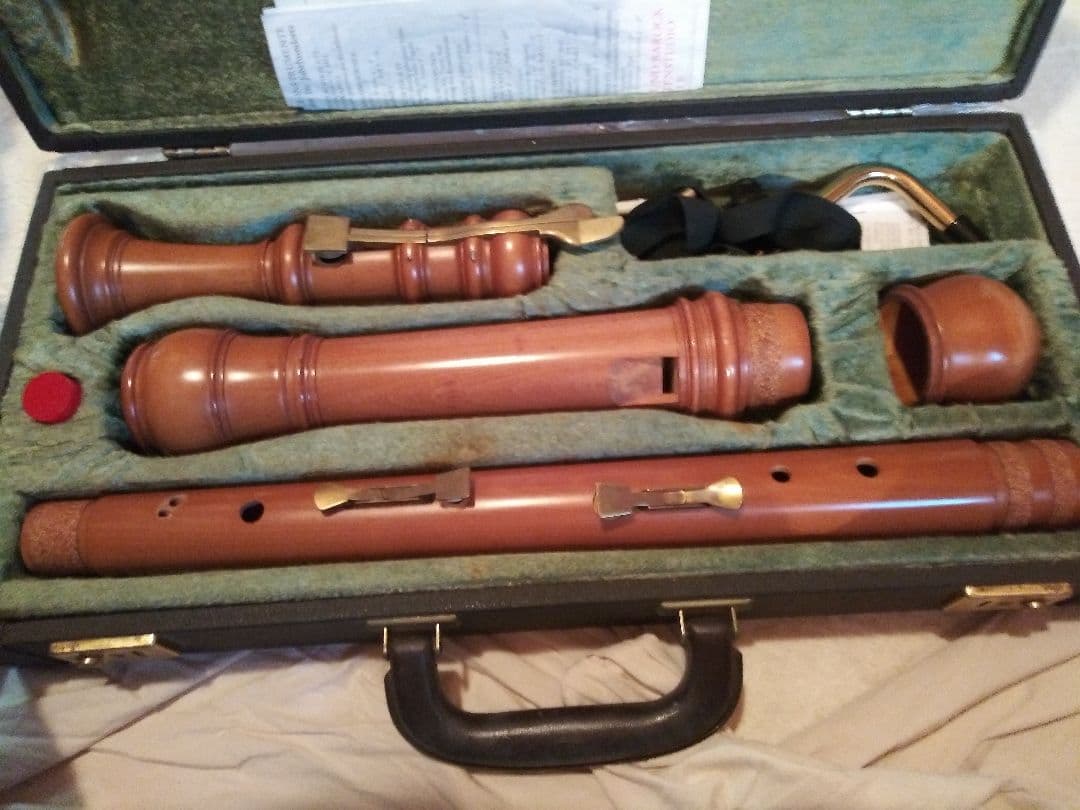 Moeckバスリコーダー 、ケース付き