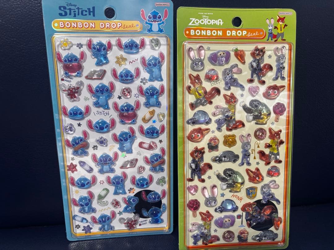 ディズニーボンボンドロップシール6パックセット