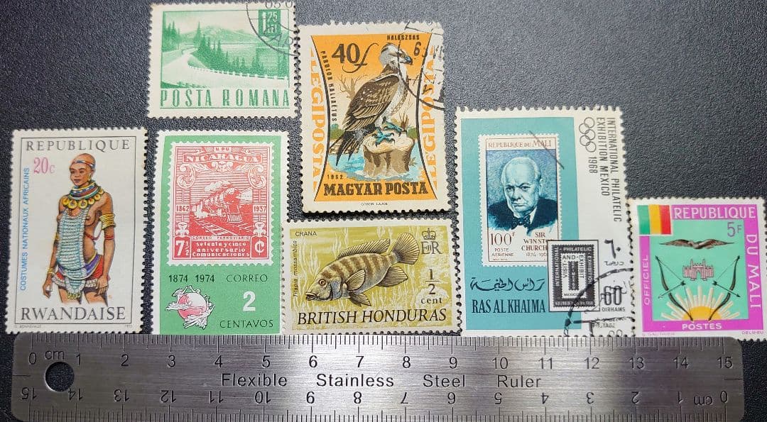 古切手  主に外国 30枚