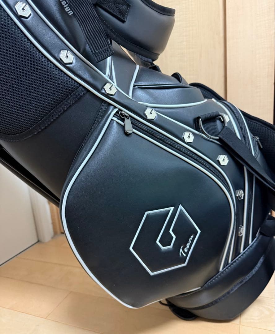 新品★GTD★スタンドキャディバッグ★未使用★タグ付き★ゴルフ★ジョージ武井★黒