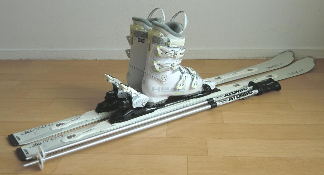 ■送料無料■アトミック■女性用スキーセット■板151靴24-24.5■メンテ付■